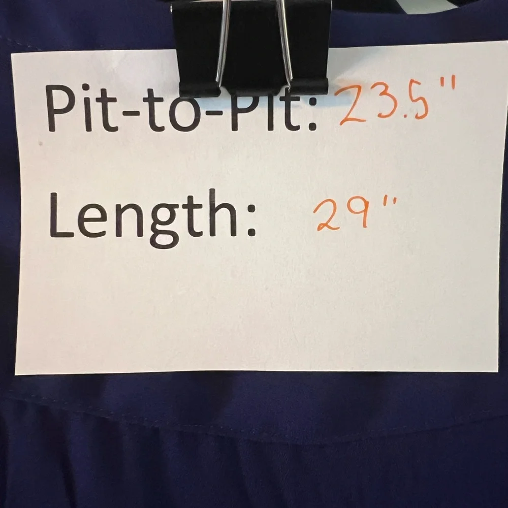 Banana Republic Royal Blue Blouse - Picture 11 of 11